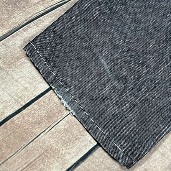 Vintage Old Skool Jeans Mens 34x32 Gray Wide Leg Baggy Hip Hop Skater Y2K Pants - Picture 4 of 16